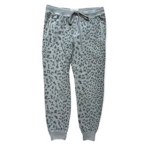 Current/Elliott The Slim Vintage Leopard Print Jogger Sweatpants